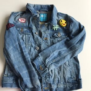 Girls Jean jacket with patches